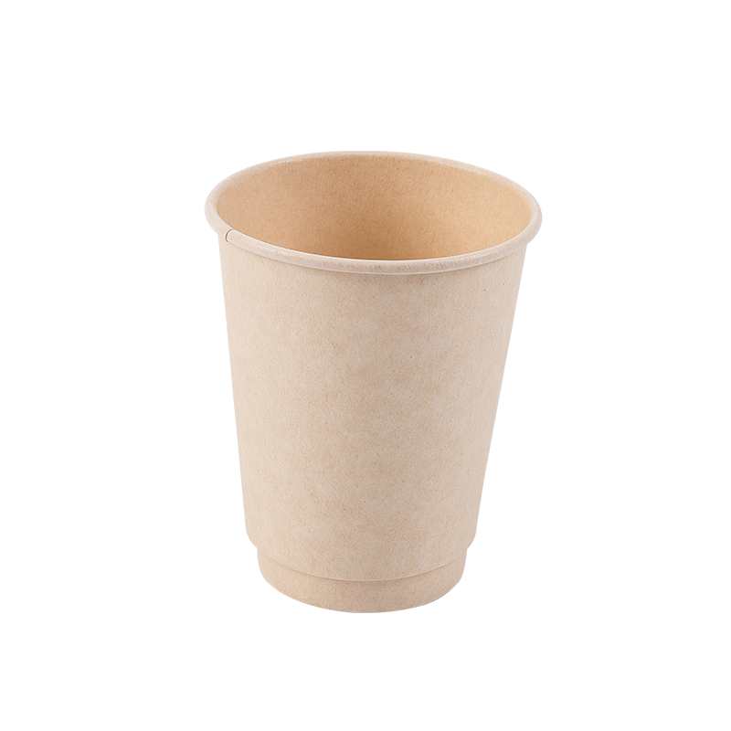 Gobelet en papier double couche biodégradable jetable de 12 oz