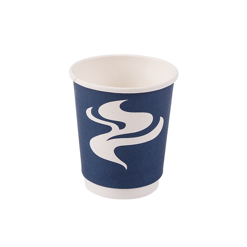 Gobelet en papier double couche biodégradable jetable de 8 oz