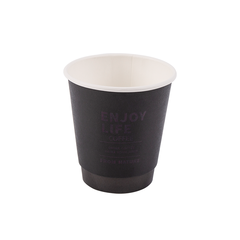 Gobelet en papier double couche biodégradable jetable de 8 oz