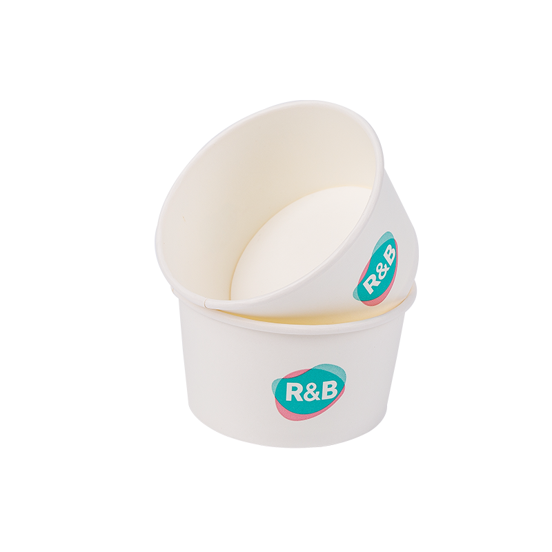 Tasses de crème glacée en papier biodégradables jetables 8oz