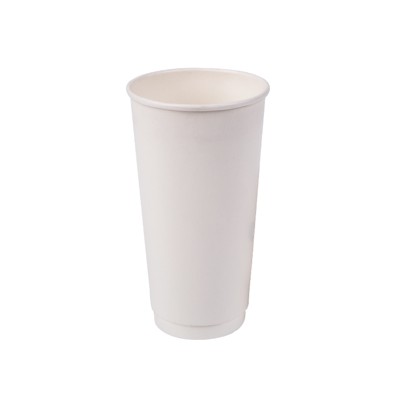 Gobelet en papier double couche biodégradable jetable de 20 oz