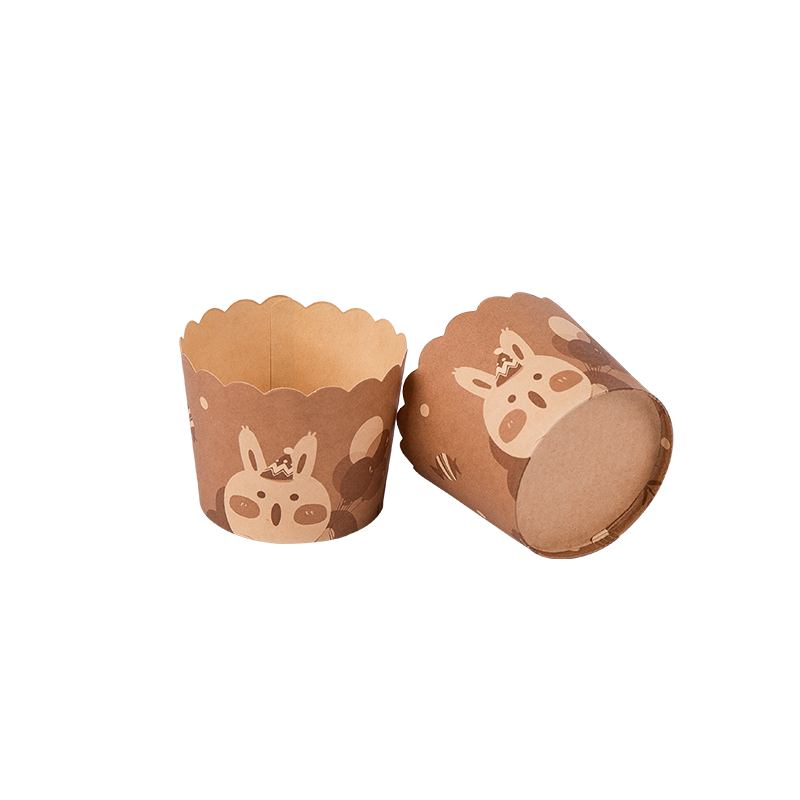 Petits gobelets à gâteaux biodégradables jetables
