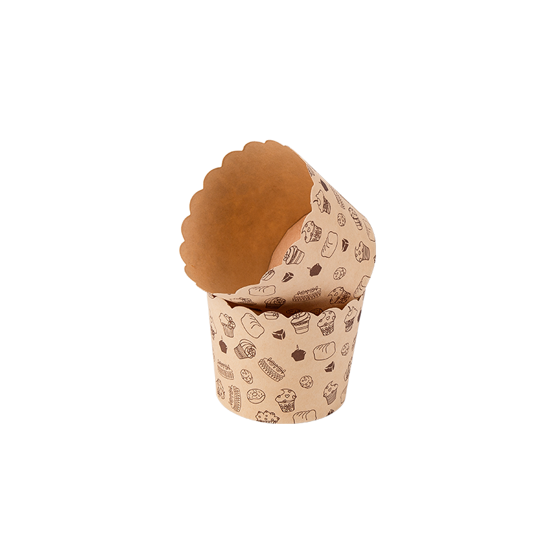 Petits gobelets à gâteaux biodégradables jetables