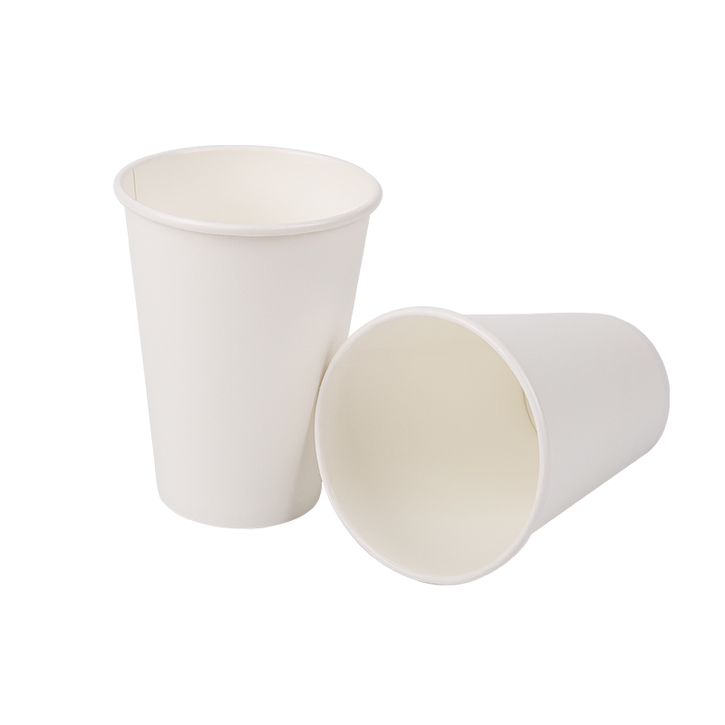 Gobelet en papier monocouche biodégradable jetable de 12 oz