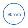 Couvercle jetable de tasse d'ANIMAL FAMILIER de 90mm icon